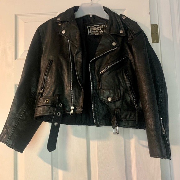 Vintage Jackets & Coats Vintage Genuine Black Leather Jacket Xs Poshmark